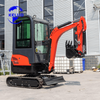 Farm Garden Verwenden Sie den neuen HT18-Tonnen-Hydraulikraupen-Mikro-Kubota-Bagger mit Kabine